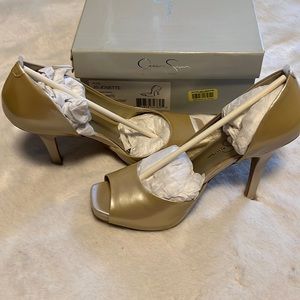 Jessica Simpson Pearlized Patent Leather Heels